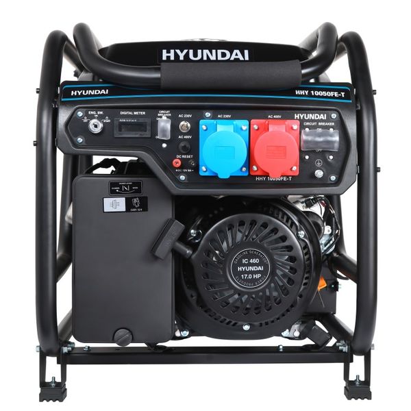 Генератор бензиновый HYUNDAI 8.0 кВт, 230/380 В, бак 25 л (электростартер) фото