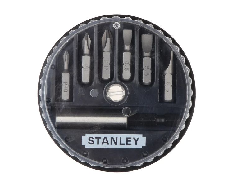 Набор отверточных насадок в футляре STANLEY 1-68-735, PH-SL, 1/4", 7 шт фото