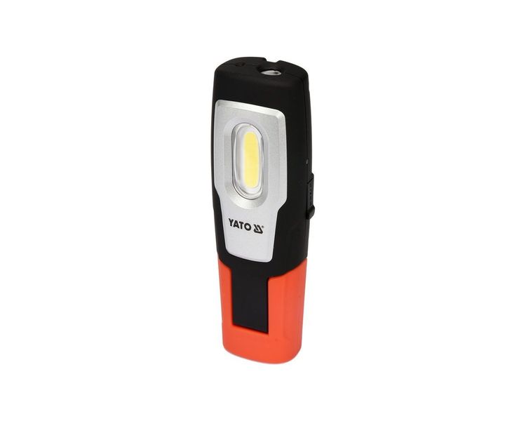 LED светильник аккумуляторный с фонариком и лазером YATO YT-08501, 3.7В, 1.1Ач, 2 Вт, 200 Лм фото