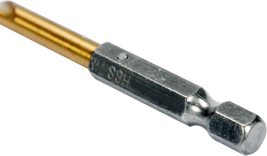 Свердло по металу з шестигранним хвостовиком YATO 5.5 мм, 1/4", HSS-TiN, 113 мм фото
