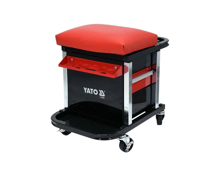 Табурет на колесах с двумя ящиками YATO YT-08790, до 150 кг фото