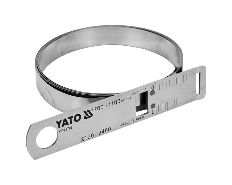 Циркометр нержавеющий YATO диаметр 700-1100 мм окружность 2190-3460 мм YATO YT-71702 фото