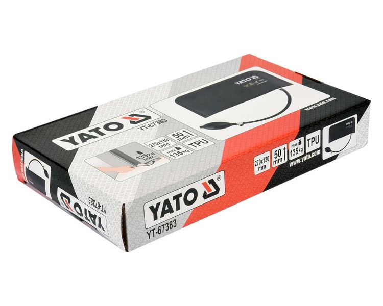 Подушка монтажная надувная до 135 кг YATO YT-67383, до 50 мм, 270х130 мм фото