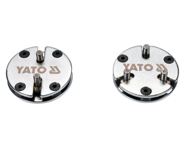 Адаптери для втискання гальмівних поршнів YATO YT-06809, 2 та 3 штирьові, 3/8", 2 шт фото