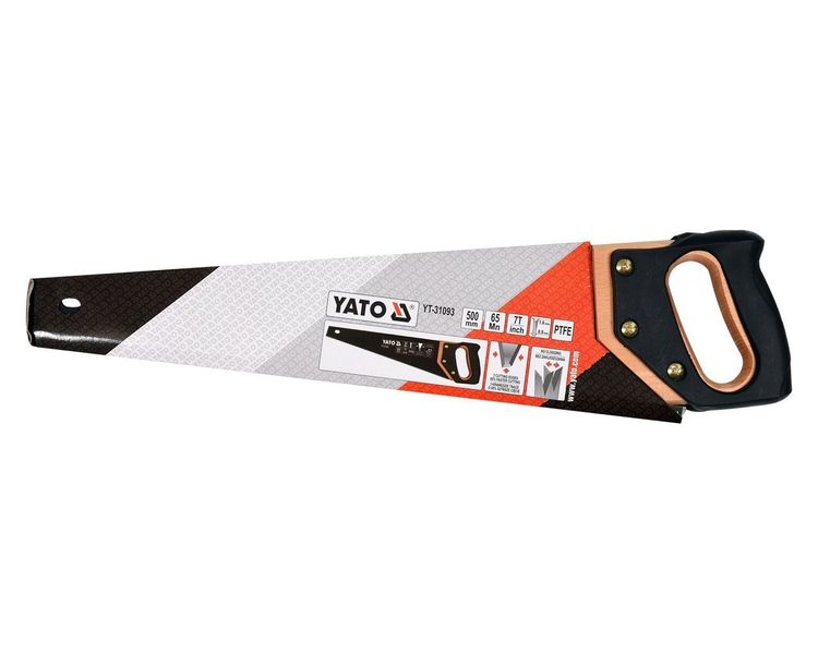 Ножовка по дереву с тефлоновым покрытием YATO YT-31093, 500 мм, 7 TPI фото