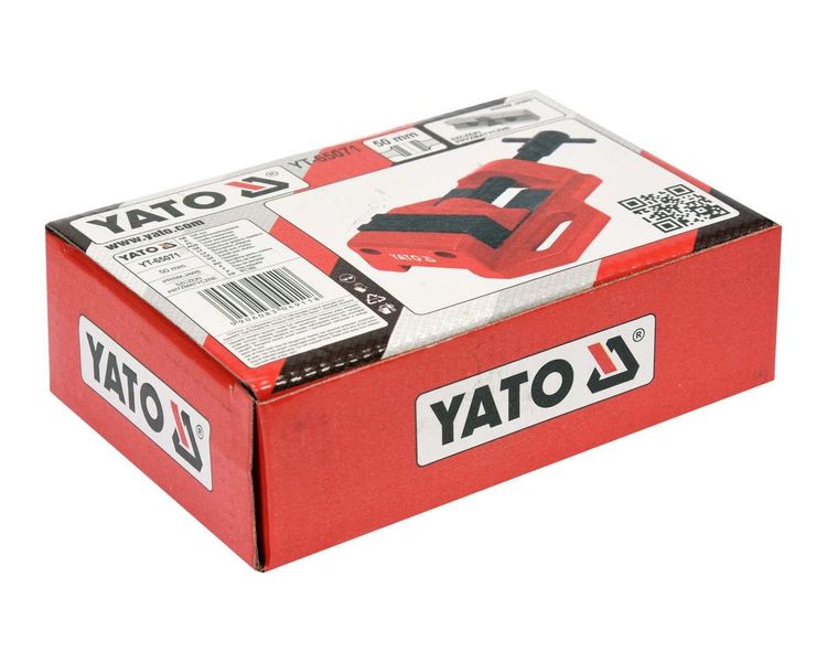 Тиски для станков YATO YT-65071, ширина 50 мм, раскрытие 30 мм, 110 мм фото