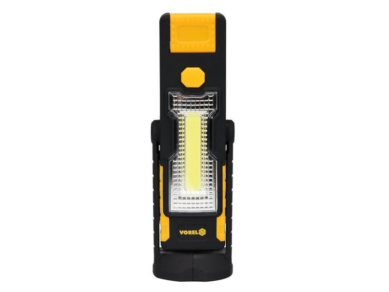 Поворотный LED фонарь VOREL 82733 на батарейках, 3+1 Вт, 220+70 Лм фото