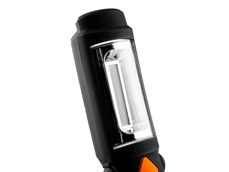 Світильник на батарейках магнітний з ліхтарем 300 лм NEO TOOLS 99-042, 3 Вт, 3хАА, гак фото