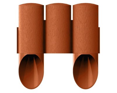Огорожа для клумби декоративна цегляний колір Cellfast MAXI 34-013, 135х210 мм, 10 шт фото
