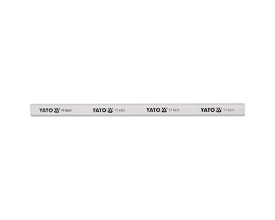 Олівець столярний білий твердість HB YATO, 245 мм х 15 мм, упак. 144 шт. фото