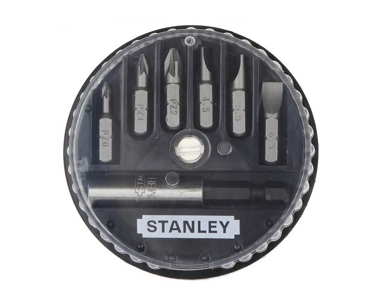 Набор отверточных насадок в футляре STANLEY 1-68-737, PH-PZ-SL, 1/4", 7 шт фото