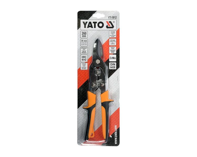 Ножницы по металлу правые YATO, 260 мм фото