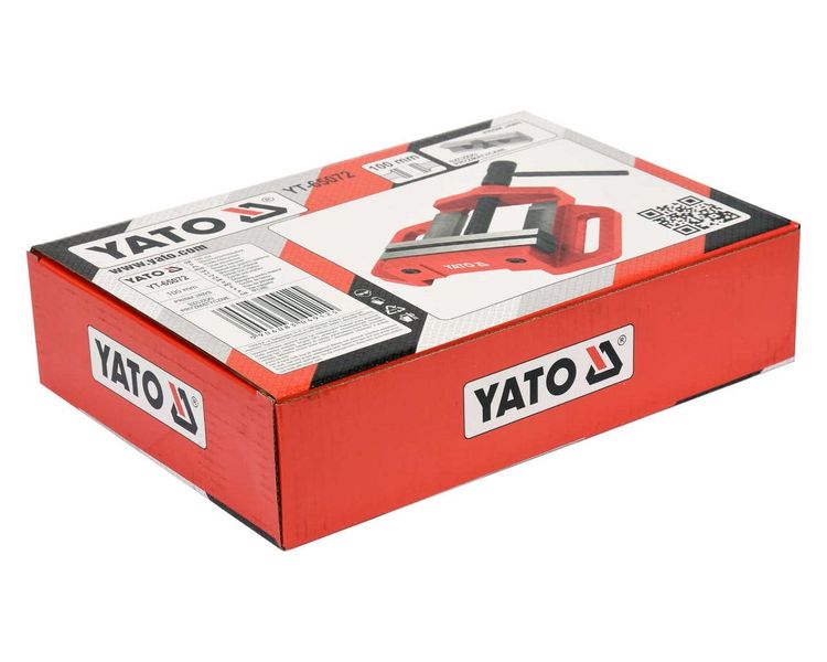 Тиски станочные YATO YT-65072, ширина 100 мм, раскрытие 85 мм, 160 мм фото