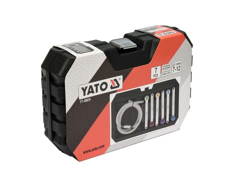 Ключі для прокачування гальмівної системи YATO YT-06834, 7-12 мм, 7 од. фото