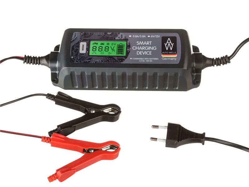 Зарядний пристрій для автомобільних акумуляторів автоматичний Könner & Söhnen AW05-1204, 6/12 В, 4 А фото