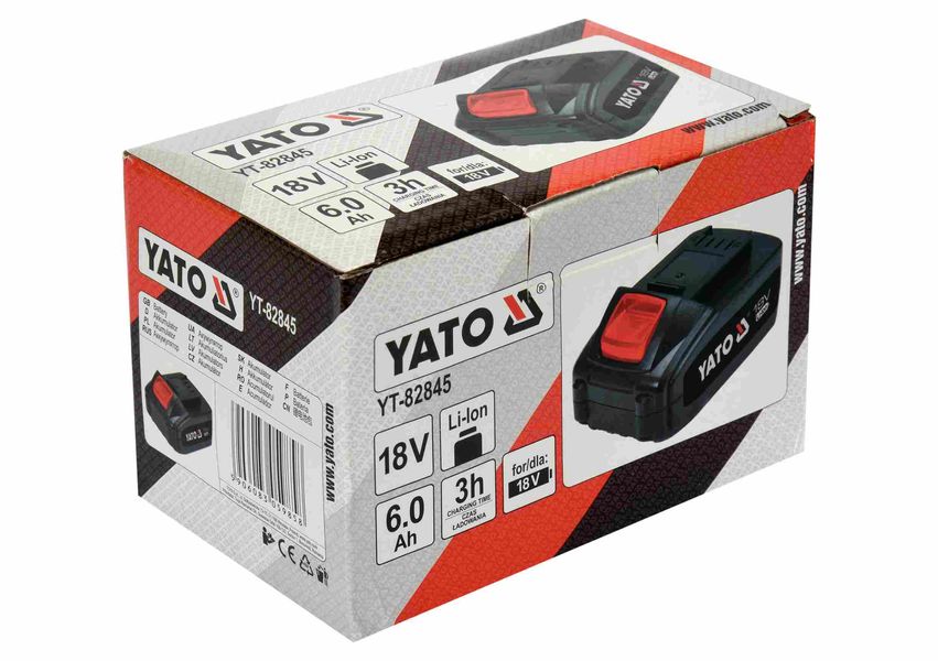Акумуляторна батарея YATO YT-82845 Li-Ion, 18 В, 6 Аг фото