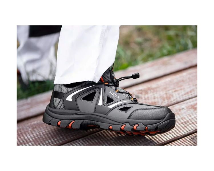 Кросівки робочі захищені дихаючі антиковзкі NEO TOOLS 82-723, розмір 42, клас захисту OB SRA фото