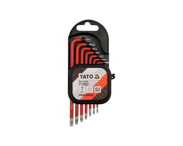 Набір шестигранних ключів Torx Tamperproof YATO YT-0562, Т9-Т30, 7 шт фото