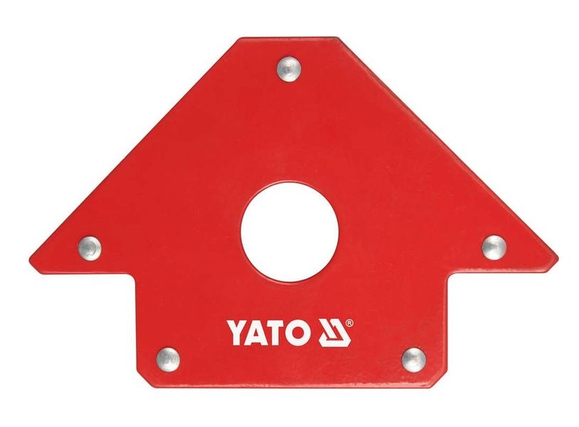 Струбцина магнітна YATO для зварювання 45°/90°/135°, 22.5 кг, отв. 18 мм фото