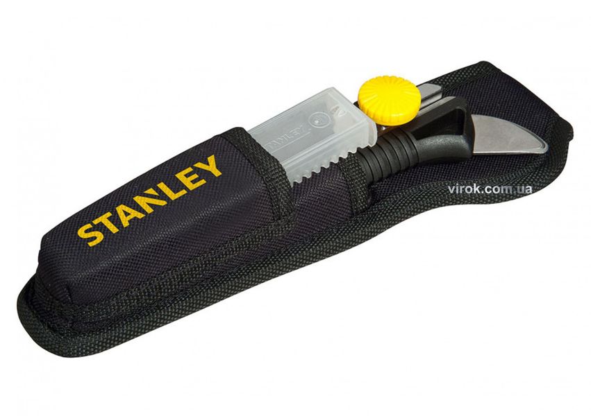 Нож STANLEY с сегментным лезвием 18 мм + футляр фото