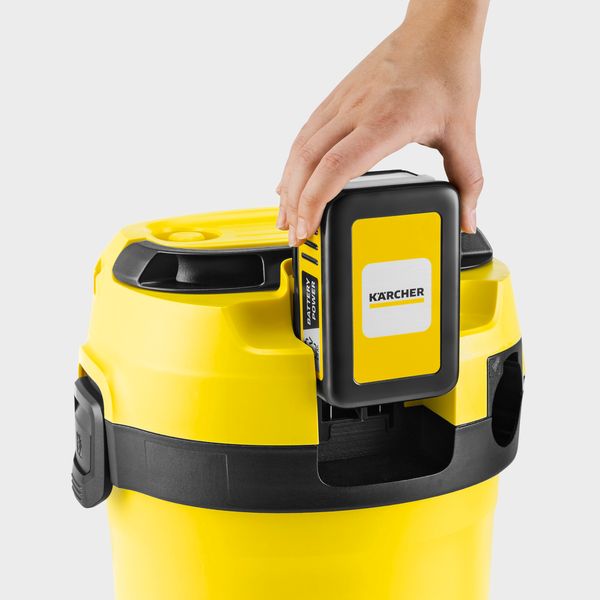 Karcher WD 3-18 Battery Power акумуляторний (1.628-550.0), 18 В, 17 л, сухе/вологе (корпус) фото