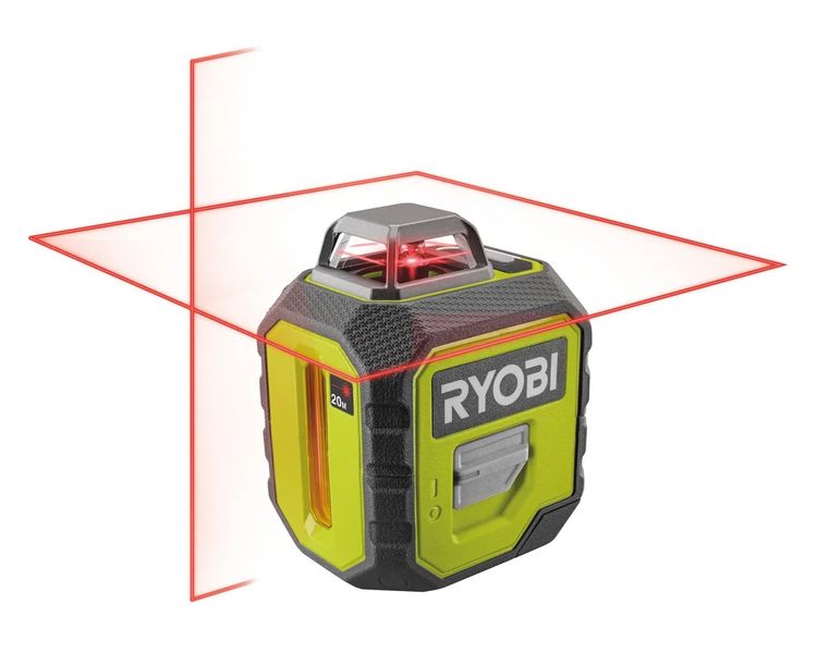 Рівень лазерний червоний горизонталь 360º RYOBI RB360RLL, до 20 м, 4xAA фото