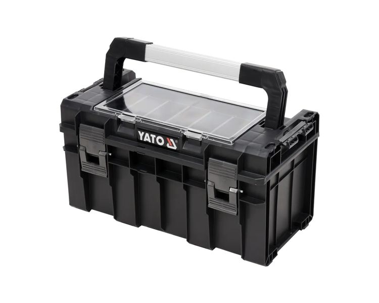 Ящик инструментальный с органайзером в крышке YATO YT-09183 P45P S12, 450x260x240 мм фото