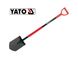 Лопата штикова з металевою ручкою YATO YT-86804, штик 28.5х19.5 см, загальна довж. 120 см, 2.4 кг фото 1