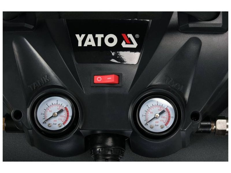 Компрессор поршневой аккумуляторный YATO YT-23242, 6 л, 18В+18В, 98 л/мин, 8 бар фото