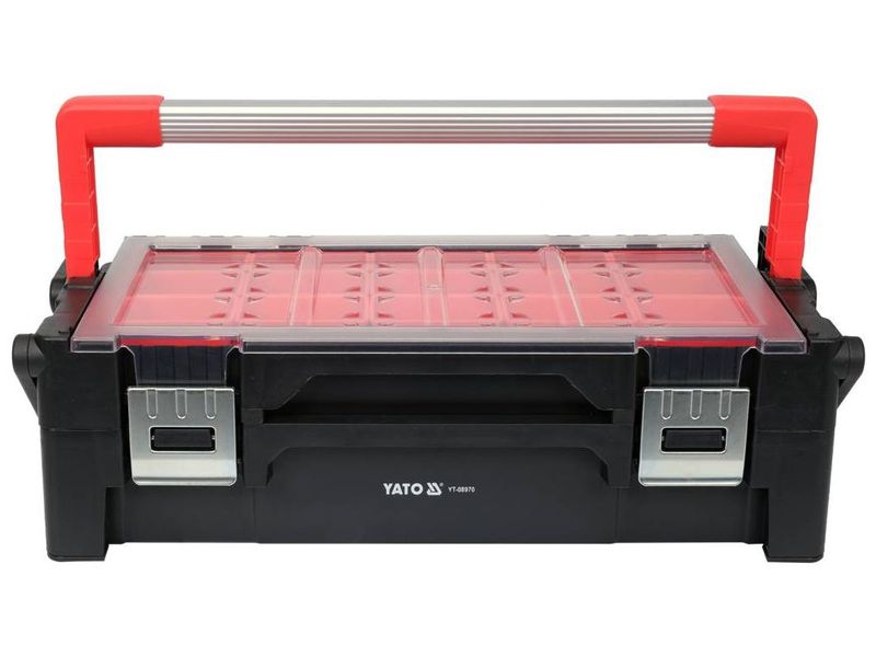 Органайзер для мелких инструментов и метизов двухуровневый YATO YT-08970, 560x305x165 мм фото