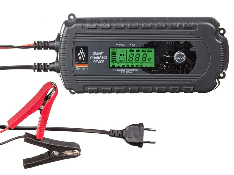 Зарядное устройство для автомобильных аккумуляторов автоматическое Könner & Söhnen AW05-1208, 12 В, 8 А фото