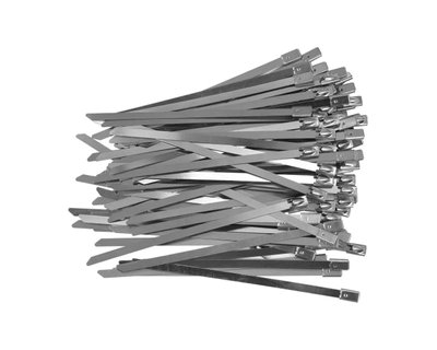 Стяжка (хомут) металева з нержавіючої сталі 4.6 х 125 мм YATO YT-70560, 100 шт фото