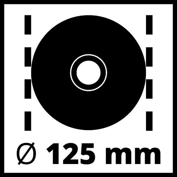 Шлифмашина угловая EINHELL TC-AG 125, 850 Вт, 125 мм, 11000 об/мин фото