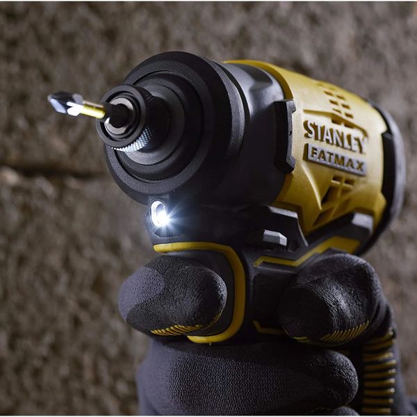 Stanley FatMax SFMCF820D2K гвинтоверт ударний безщітковий V20, 18В, 2 шт х 2 Аг, 190 Нм, 2900 об/хв фото