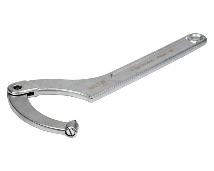 Ключ з круглим штифтом для шліцьових гайок YATO YT-01679, 120-180 мм, 470 мм фото