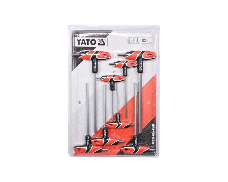 Набір Т-подібних шестигранників YATO YT-05583, HEX 2.5-10 мм, 8 шт фото