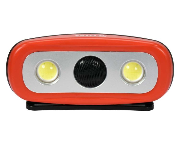LED світильник акумуляторний з bluetooth колонкою YATO YT-81808, 2х15 Вт фото