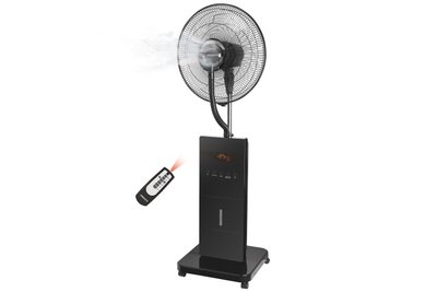 Вентилятор зі зволожувачем повітря чорний Ardesto FNM-X1B, 100 Вт, Ø 47 см, іонізація, пульт фото
