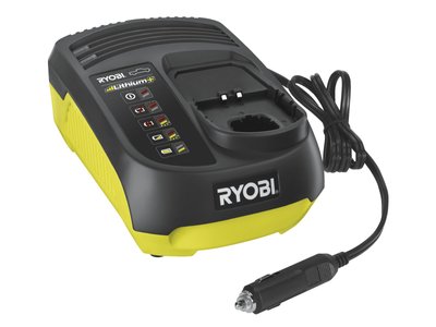 Зарядний пристрій Ryobi ONE+ з живленням від автомобільного прикурювача 12В, RC18118C фото
