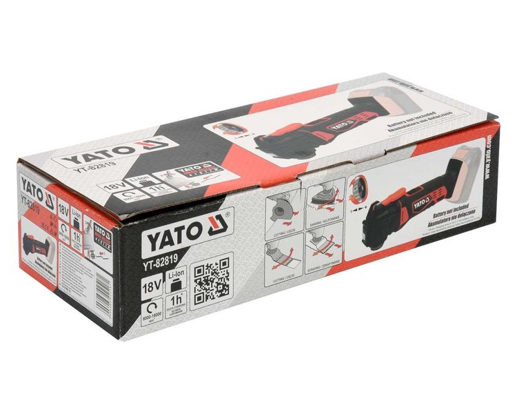 Реноватор аккумуляторный YATO, 18 В, 18000 об/мин (корпус) фото