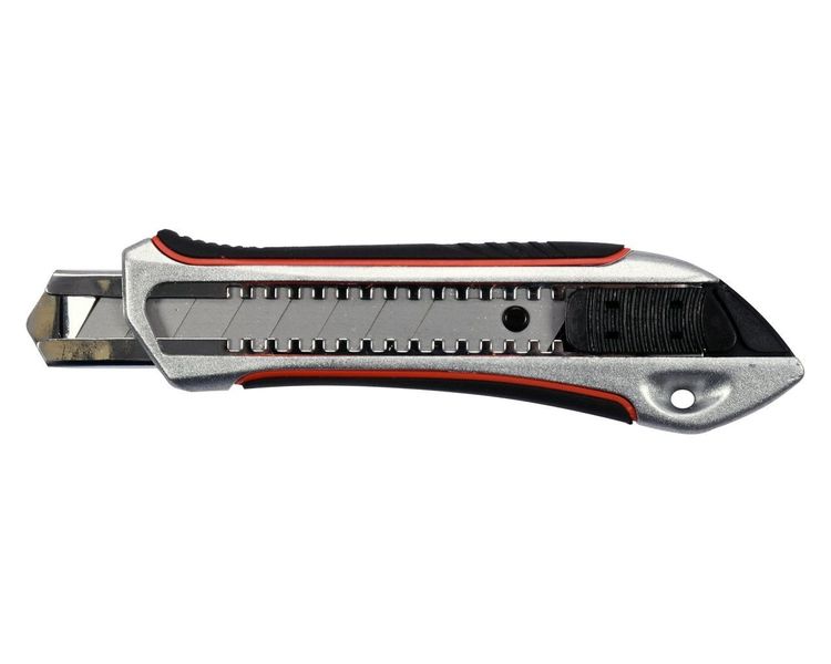 Нож металлический с сегментным с лезвием 18 мм YATO YT-75121, лезвие SK5 фото