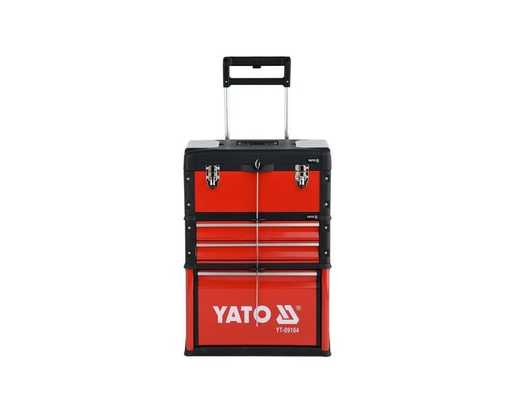 Модульная система на колесах с набором инструментов YATO YT-09104, 3 секции, 78 ед. фото