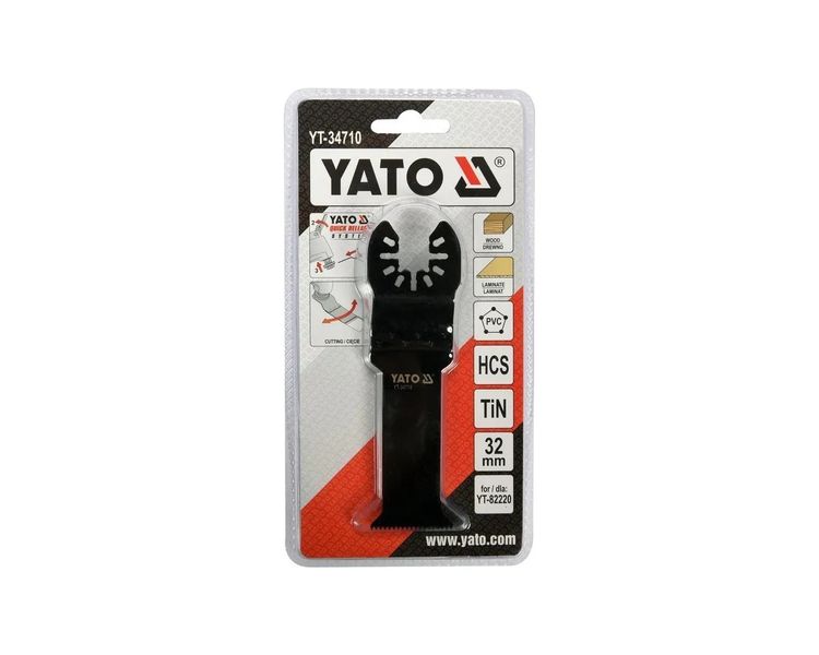 Пильне полотно для реноватора YATO YT-34710, ширина леза 32 мм, 120/68 мм, HCS фото