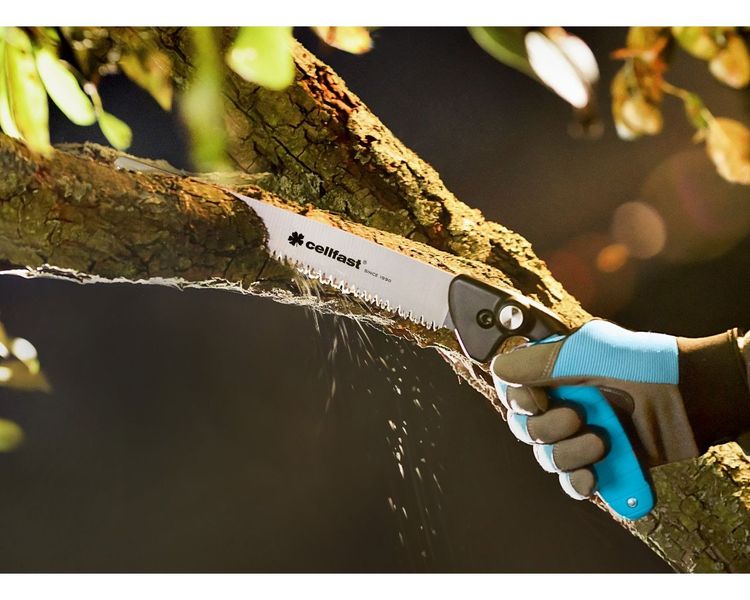 Ножівка садова розкладна лезо 250 мм Cellfast 41-041, загартовані зубці фото