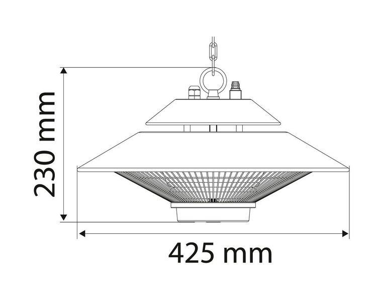 Стельовий обігрівач інфрачервоний з пультом ДК NEO TOOLS 90-034, 1500 Вт, до 9 м2, IP44 фото