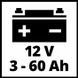 Зарядное устройство импульсное EINHELL CE-BC 2M, 12 В, 2 А, до 60 Ач фото 5