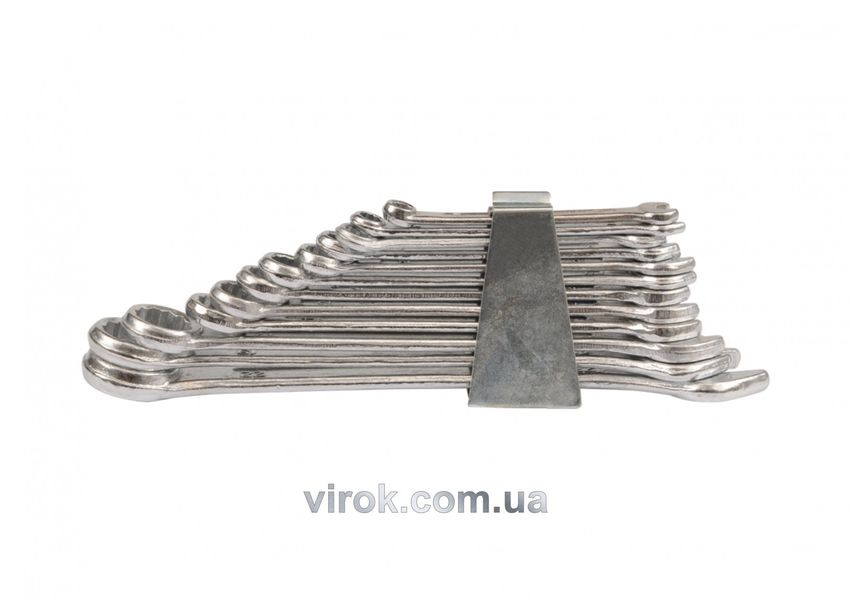 Набір ключів ріжково-накидних VOREL М6-22 мм 12 шт фото