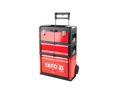Модульний ящик для інструментів на колесах YATO YT-09102, 3 секції фото