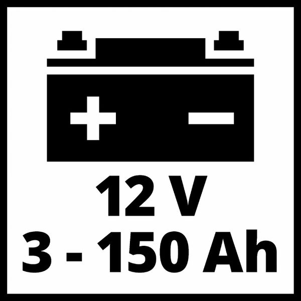 Зарядний пристрій імпульсний EINHELL CE-BC 6M, 12 В, 6 А, до 150 Аг фото