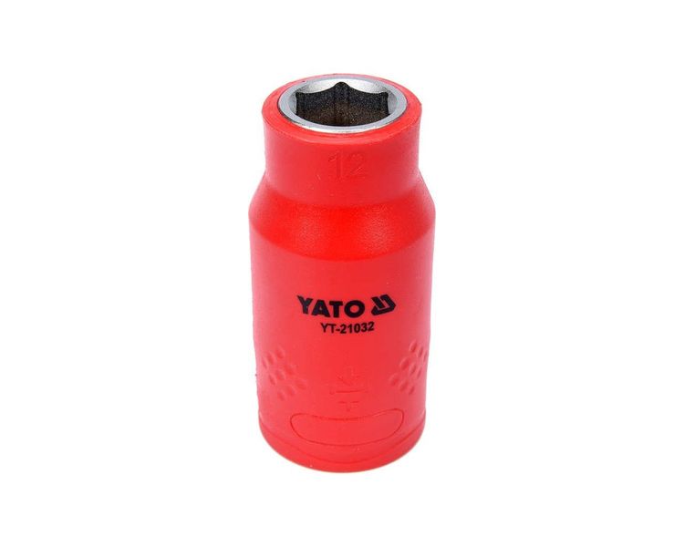 Головка торцева діелектрична YATO М12, 1/2", 55/38 мм, VDE до 1000 В фото